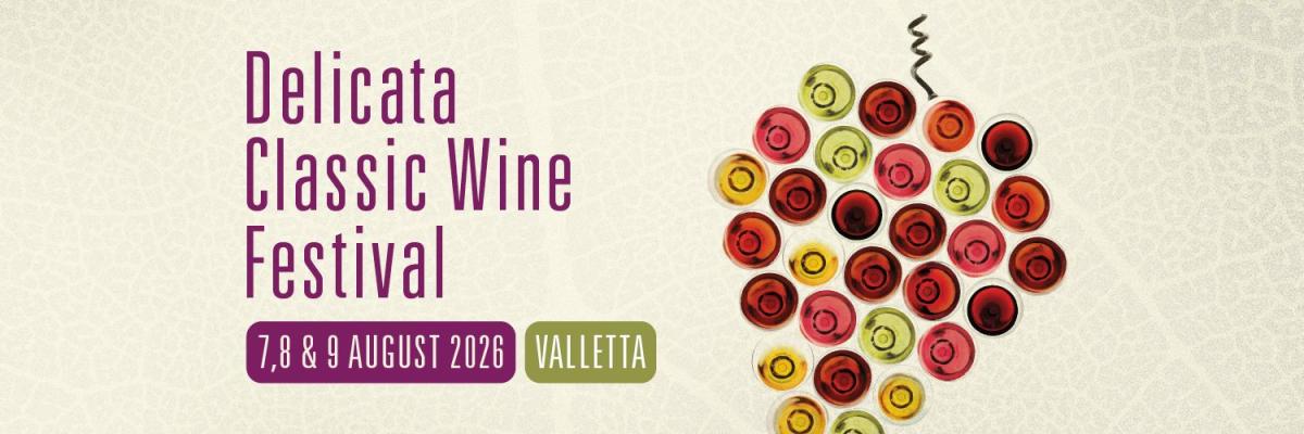 Delicata Classic Wine Festival 2026 event in Upper Barrakka Gardens, Triq Sant' Orsla, Valletta, Malta, Malta