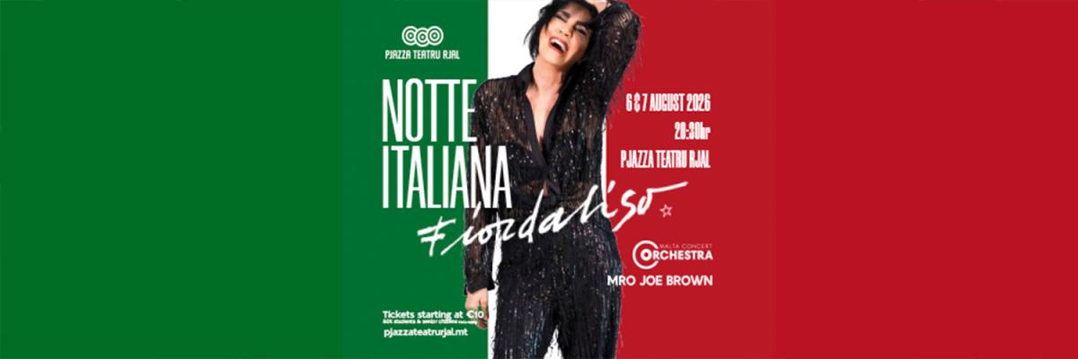 Notte Italiana event in Pjazza Teatru Rjal, Republic Street, Valletta, Malta, Malta