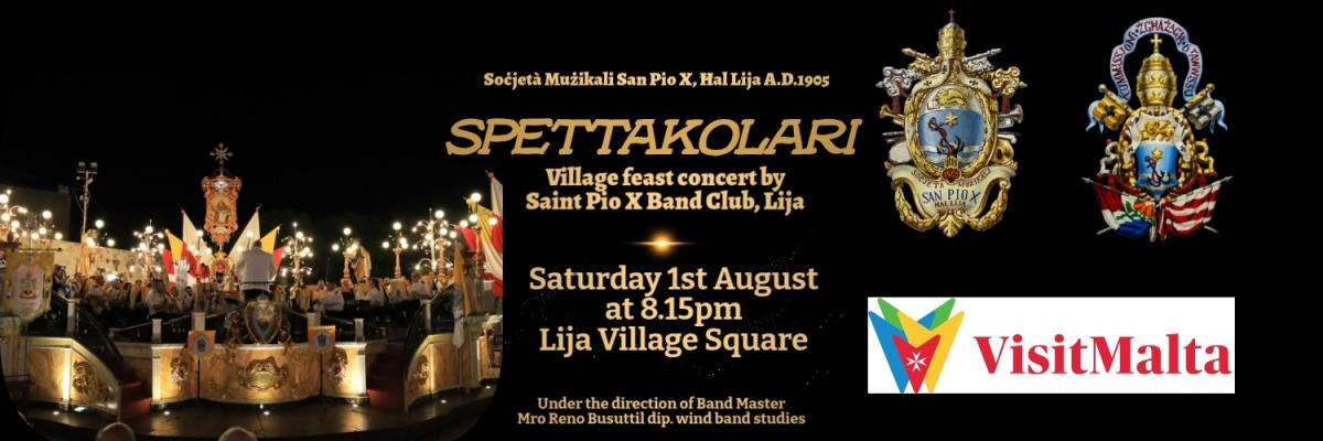 Annual Lija Feast Concert  event in Lija Parish Church, M. Aguis, Lija, Malta, Malta